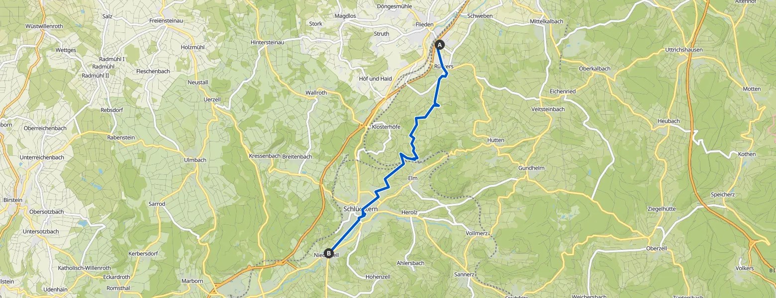 jakobsweg von fulda nach frankfurt Wanderung Komoot
